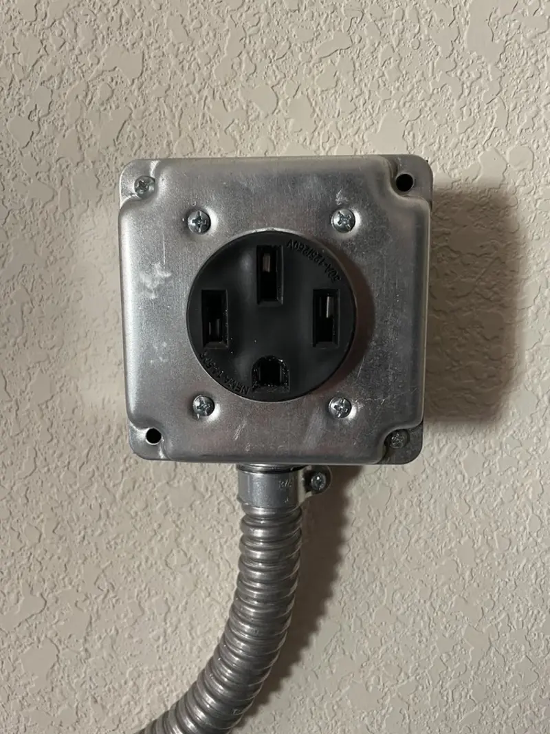 NEMA 14-50 outlet installed for Electrical Panel Upgrade in Celina